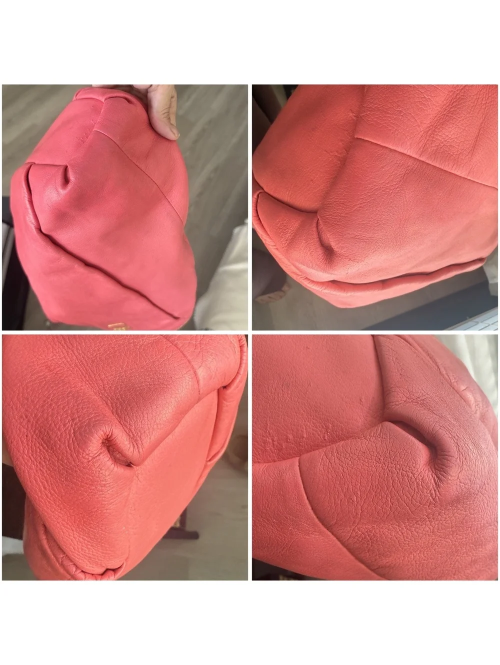 Coach Madison Isabelle 21224 Persimmon Leather Hobo Shoulder Bag